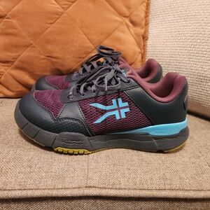KURU Quantum 2 Burgandy and Blue Running Shoes 8 Wide Aetrex L2305 Inserts